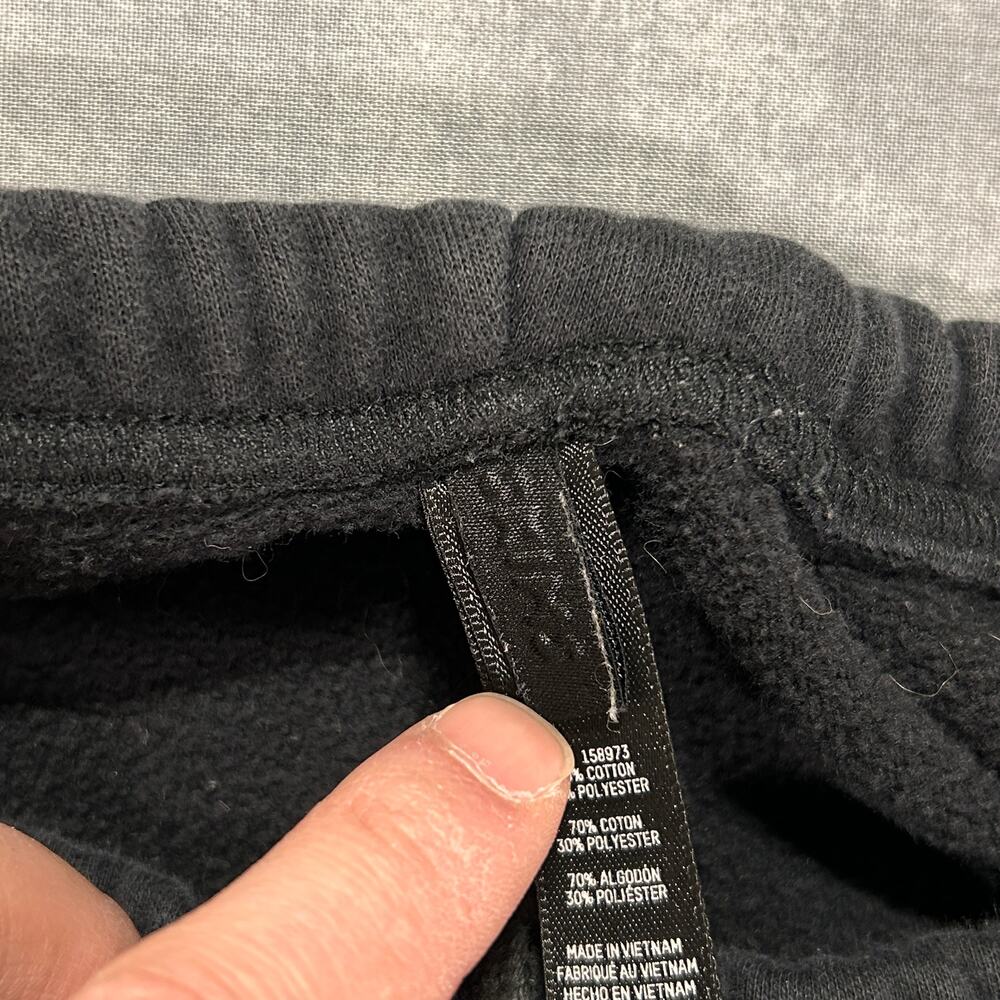 Skims Cotton fleece Classic jogger sweatpants Black Onyx athleisure womens Large - Picture 3 of 6